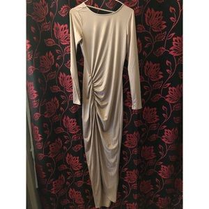 Mauvey Nude Tobi maxi dress sz S